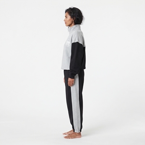 Conjunto Deportivo de Invierno para Mujer, Personalizado, de Algodón y Felpa, Sudadera con Media Cremallera, Estilo Urbano - Product Image 2