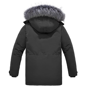 Veste parka à capuche pour homme ELEGANT CORPORATION, respirante, séchage rapide, hiver, longueur normale, col rond, polyester, coton - Product Image 1