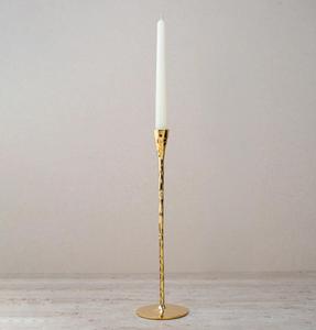 Candelabro de Metal Dorado, Forma Cilíndrica, Decoración para el Hogar - Product Image 1