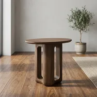 Table basse ronde en bois moderne, minimaliste, faite à la main SUNWOODD EXPO, meubles de salon