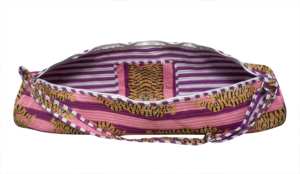 Sac de yoga élégant imprimé tigre, sac fourre-tout pour exercices, fermeture éclair, tissu en coton, sangle réglable, unisexe, moderne, sport de plein air - Product Image 5