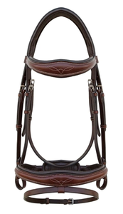 Bridon en cuir robuste pour cheval avec muserolle réglable et coutures de qualité supérieure de Divine International India - Product Image 4