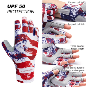 Gants de pêche unisexes en polyester respirant antidérapants pour activités de plein air, fermeture auto-agrippante, pour kayak, randonnée et pagaie - Product Image 6