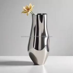 Modern Handmade Eco-Friendly Aluminum Tabletop <b>Vase</b> with Durable Build for Long Lasting Home Decor by Azora Industries - Product Image 3