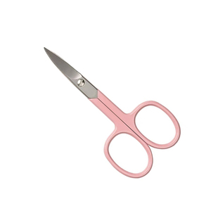Tijeras de Manicura de Acero Inoxidable con Hoja Curva, Cortacutículas Afilado para Diestros, Herramientas de Belleza de Estilo Simple, Color Rosa para Adultos - Product Image 4
