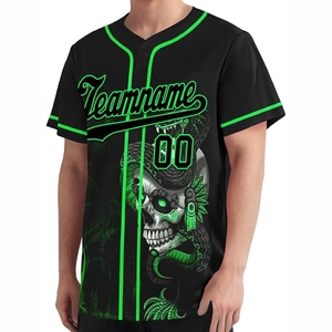 Maillots de baseball personnalisés par sublimation pour hommes, femmes et jeunes, respirants, pour équipes sportives, avec tissu anti-humidité - Product Image 3