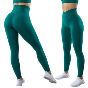New Arrival 2026 High Waist Knitted Yoga <b>Leggings</b> for <b>Women</b>-Eco-Friendly Breathable Outdoor Fitness Tight <b>Leggings</b> - Product Image 5