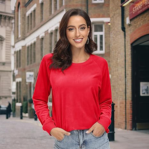 เสื้อสเวตเชิ้ตขอบดิบสำหรับผู้หญิง ทรงโอเวอร์ไซส์ คอกลม แขนยาว ผ้าฟลีซเนื้อนุ่ม ผสมผ้าฝ้าย สไตล์สตรีทแวร์ - Product Image 6