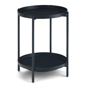 Tavolino Monet in metallo nero per arredamento soggiorno - Product Image 1
