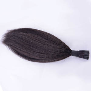 Extensions de cheveux naturels vierges I-Tip, ondulées, alignées sur les cuticules, pré-collées à la kératine, extensions à micro-anneaux - Product Image 4