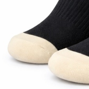 Custom Black Pink Green Women's Crew <b>Socks</b> with AKA Lettering Knit Design Ribbed Cuffs Contrast <b>Toe</b> Casual Sports <b>Socks</b> - Product Image 3