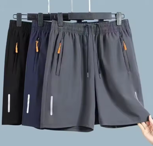 Shorts d'été pour hommes en soie glacée, séchage rapide, respirants, pour la course, la gym, la plage, le fitness, le jogging, vêtements de sport décontractés et frais - Product Image 1