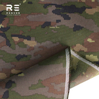 Tela Impermeable Ripstop con Camuflaje Boscoso Pixelado M09 Ejército España, 65% Poliéster, 35% Algodón, para Uniformes y Prendas Tácticas