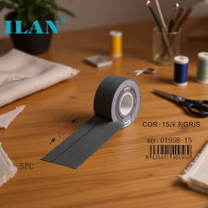 Nastro in tessuto Ilan 2 cm x 10 m grigio scuro per rifiniture e cuciture - Product Image 2