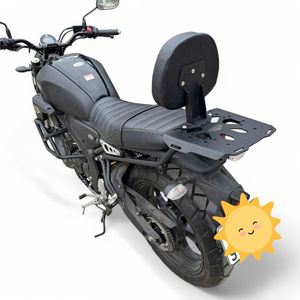 Portaequipajes Trasero con Respaldo para Pasajero (Diseño Clásico) para Motocicleta Yamaha XSR155 - Carga Ligera (500 kg) - 1 Año de Garantía | - Product Image 2