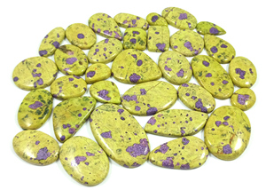 Cabochon de pierre précieuse naturelle Atlantisite, semi-précieuse, polie, pour la création de bijoux - Product Image 3