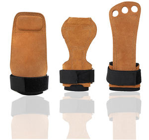 Leather Gymnastics Hand Grips <b>Weight</b> Lifting <b>Glove</b> Heavy Duty Straps for Cross <b>Training</b> - Product Image 1