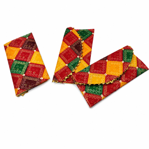 Sobre de tela estampada de diseño para regalo de boda Shagun, cubierta para dinero hecha a mano, sobre tradicional para regalo de dinero nupcial festivo - Product Image 1