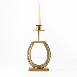 Stylish Metal Candle Holder Inspired By An Equestrian Saddle And Stirrup With A Classic <b>Silver</b> Finish For Elegant Table Decor - Product Image 5