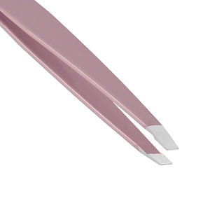 Pinzas para extensión de pestañas, herramienta de acero inoxidable con punta curva y recta para recoger, colocar y aplicar pestañas postizas - Product Image 3