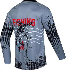 Camiseta de Pesca Personalizada al por Mayor, Jersey para Hombre, Camisetas de Pesca para Hombre con Diseño Personalizado Más Vendidas - Product Image 2