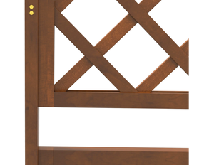 Large Handcrafted Outdoor Wooden Garden Trellis <b>Planter</b> <b>Box</b> with Climbing Frame for Flowers and Vines from Made in VietnamA - Product Image 3