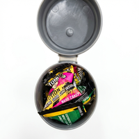 Bonbons durs multicolores Warheads Atomic Fizz saveur fruits acidulés, bouteille de 42g, durée de conservation de 24 mois, vente en gros et au détail