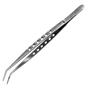 Pinzas Dentales de Acero Inoxidable, Pinzas de Precisión para Algodón, para Clínicas Dentales, Procedimientos Quirúrgicos y Aplicaciones de Laboratorio - Product Image 1