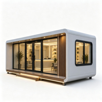 Mini-maison préfabriquée populaire et économique, type Apple Cabin, bureau portable, conteneur étanche de 20 pieds ou 40 pieds