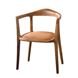 Silla de comedor de madera de teca de primera calidad para hoteles, villas, cafeterías y restaurantes, diseño elegante y minimalista - Product Image 1