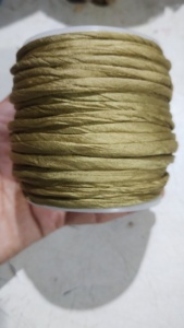 เชือกไหมซารีรีไซเคิล Y S INTERNATIONAL YS-274 ขนาด 5 มม. สีแดงเบอร์กันดี สำหรับทำเครื่องประดับ งานถักโครเชต์ งานทอผ้า และงานฝีมือต่างๆ - Product Image 2