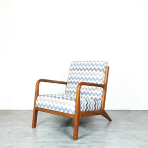 Fauteuil élégant et écologique de style rétro du milieu du siècle en teck massif confortable pour salon moderne et café lounge - Product Image 3