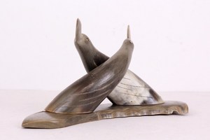 Natural Polished Horn Decorative Show Piece Budget Friendly Tabletop Decoration for Home Interior Office <b>Desk</b> - Product Image 5