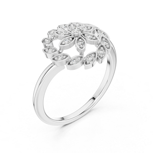 Anillo de Compromiso de Oro Amarillo de 14K con Diamante Cultivado en Laboratorio, Redondo, para Mujer |   Diamante Cultivado Nuevo - Product Image 2
