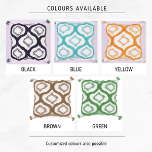 Fundas de Cojín Premium 100% Algodón |   Diseños Decorativos Bohemios Hechos en India con Personalización para Compradores al por Mayor y Exportación Global - Product Image 6