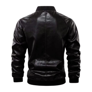 Blouson Bomber en Cuir Enduit Léger pour Homme – Qualité Supérieure, Élégant, Imperméable, Respirant, Tendance - Product Image 2