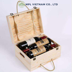 Gobelet rafraîchissant en bois de pin vintage bohème OEM avec logo personnalisé, écologique, haute qualité, fabriqué au Vietnam - Cadeau pour les amateurs de vin - Product Image 4
