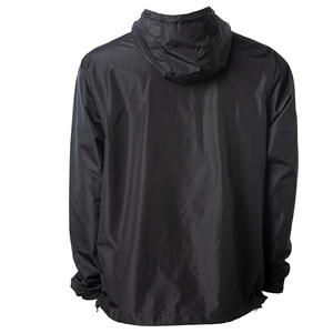 Veste coupe-vent pour homme avec logo personnalisé, imperméable, coupe-vent, écologique, col montant, avec capuche, toutes saisons, coupe classique - Product Image 2