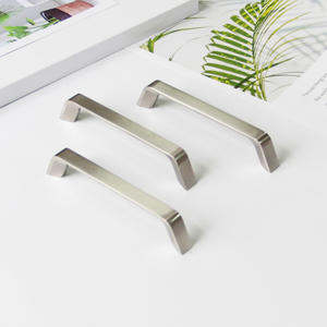 Poignées de meuble modernes et minimalistes en alliage de zinc, finition nickel brossé, pour cuisine, salle de bain, chambre, salle à manger - Durables et écologiques - Product Image 3