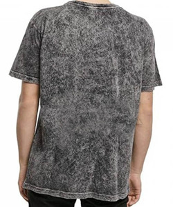 T-shirt à manches courtes pour homme, coupe classique, vert fluo, broderie sur le devant, col rond, 100% coton tricoté respirant, 220g - Product Image 3
