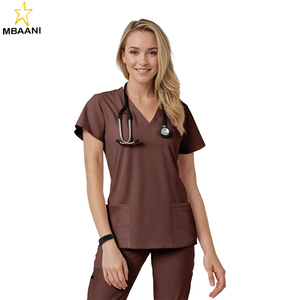 <b>Scrub</b> <b>Tops</b> for Women - V-Neck <b>Top</b> <b>Scrubs</b> with 4 Pockets, Soft Fabric Women’s Medical <b>Scrub</b> <b>Top</b>, Easy Care - Product Image 1