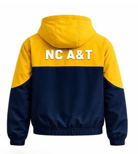 ขายส่งสินค้าสำหรับสถาบันการศึกษา HBCU ภาคเหนือ |   เสื้อแจ็คเก็ตกันลมปักลาย Carolina A&T Collegiate Apparel รุ่น Unisex สำหรับนักกีฬา  NC A&T Apparel - Product Image 2
