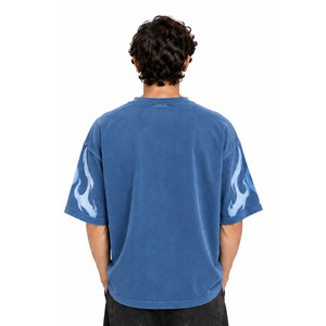 Camiseta Oversize para Hombre, 100% Algodón, Corte Holgado, Cuello Redondo, Manga Corta, Estilo Casual para Uso Diario - Product Image 2