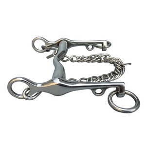 บิตม้าสแตนเลสแบบปรับปรุง ขนาดกลาง สำหรับม้าอังกฤษ ขนาด 5 นิ้ว - Product Image 1