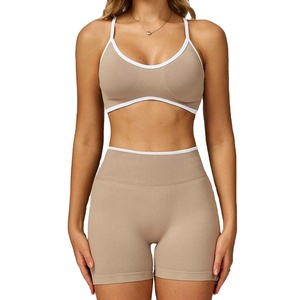 High Quality Solid Color Thin line <b>Strap</b> Gym Yoga Top Shockproof Women Fitness Detachable Chest Pad Sports <b>Bra</b> - Product Image 4