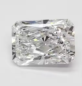 Diamant de qualité supérieure, taille radiant, VVS1, couleur E, symétrie parfaite, pierre blanche brillante pour la fabrication de bijoux haut de gamme - Product Image 3