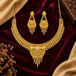 Juego de Joyería de Moda Chapada en Oro de 14K, 18K, 24K al por Mayor, Diseño Tradicional, Collares Cortos de Latón con Baño de Oro - Product Image 2