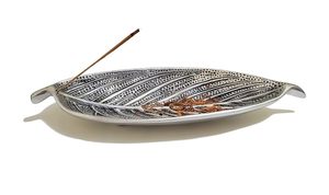 Aluminum Eco-Friendly Indian <b>Incense</b> <b>Holder</b> for Religious Pooja Silver Agarbatti Stand Home Meditation Decorative Ash Catcher - Product Image 3