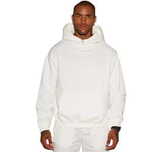 Sweat à capuche oversize en molleton de coton mélangé respirant de qualité supérieure, imprimé streetwear, pour l'hiver, décontracté, OEM ODM, vente en gros, 360g - Product Image 3