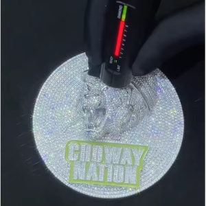 Pendentif Hip Hop Moissanite Tête de Lion 3D Iced Out en Argent 925, Disque Médaille Rond VVS, Pendentif Moissanite Personnalisé - Product Image 1